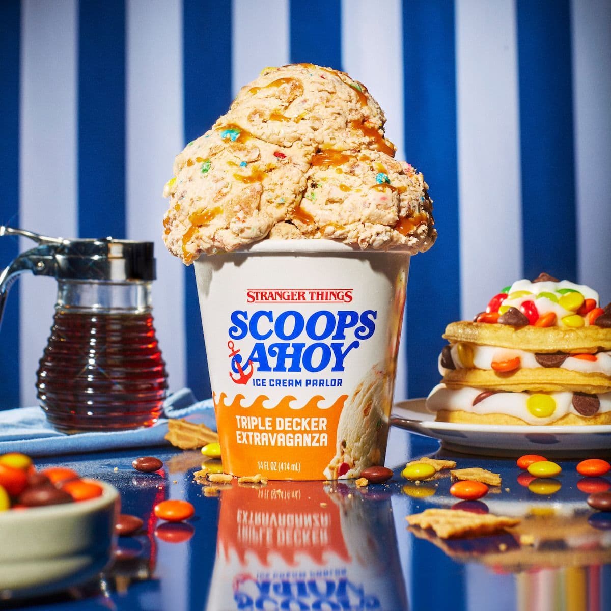 Scoops Ahoy ice cream pint product photography